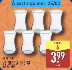 ALDI Crofton verres à thé offre