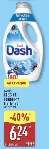 ALDI Dash lessive liquide offre