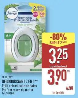 ALDI Febreze désodorisant 2 en 1 offre