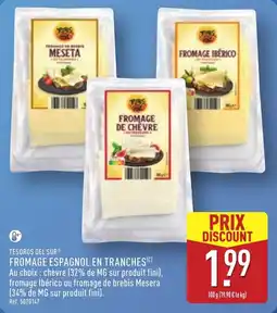 ALDI Tesoros del sur fromage espagnol en tranches offre