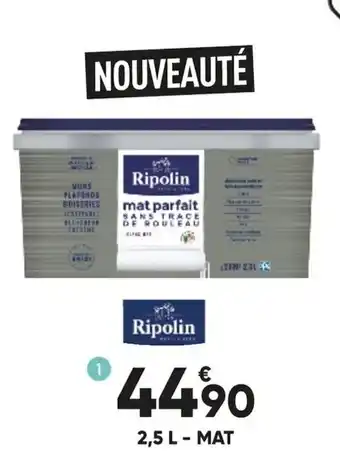 Bricorama Peinture mat parfait ripolin 2,5 L offre