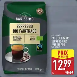 ALDI Café en grains espresso bio fairetrade offre