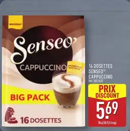 ALDI 16 dosettes senseo cappuccino offre