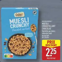 ALDI Golden bridge muesli croustillant chocolat offre