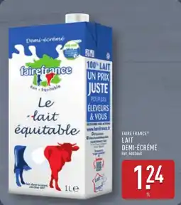 ALDI Faire france lait demi-écrémé offre