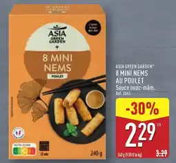 ALDI Asia green garden 8 mini nems au poulet offre
