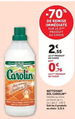 Super U Carolin nettoyant sol(a) offre