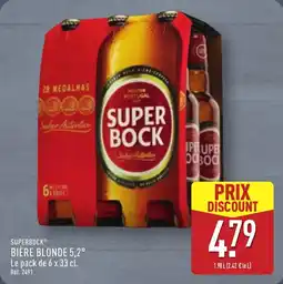 ALDI Superbock bière blonde 5,2° offre