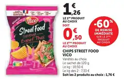 Super U Vico chips street food offre
