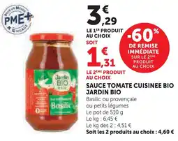 Super U U bio pate à tartiner aux noisettes offre
