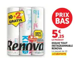 Super U Renova essuie tout instagrammable offre