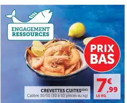 Super U Crevettes cuites offre