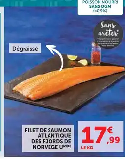 Super U U filet de saumon atlantique des fjords de norvège offre