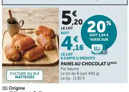 Super U U pains au chocolat offre
