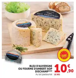 Super U Dischamp bleu d'auvergne aop offre