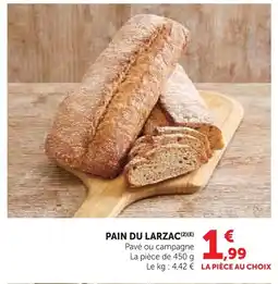 Super U Pain du larzac offre