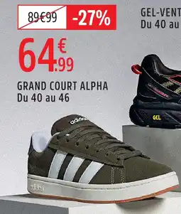 Intersport Adidas grand court alpha offre