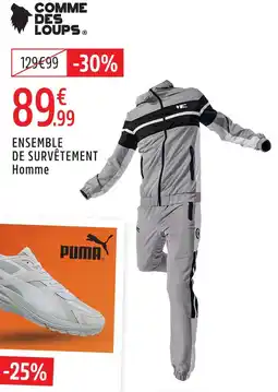 Intersport Comme des loups ensemble de survêtement homme offre