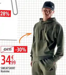 Intersport Adidas sweatshirt homme offre