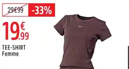 Intersport Nike tee-shirt femme offre