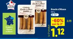 Lidl Saveurs de nos regions knacks d'alsace offre