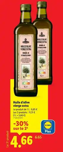 Lidl Primadonna huile d'olive vierge extra offre