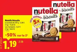 Lidl Nutella biscuits offre