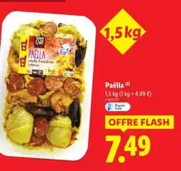 Lidl Toque du chef paëlla offre