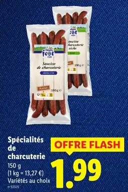 Lidl Alpen fest spécialités de charcuterie offre