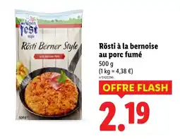 Lidl Alpen fest rösti à la bernoise au porc fumé offre
