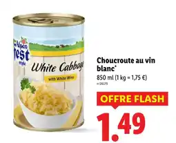 Lidl Alpen fest choucroute au vin blanc offre