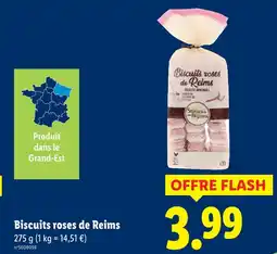 Lidl Saveurs de nos regions biscuits roses de reims offre