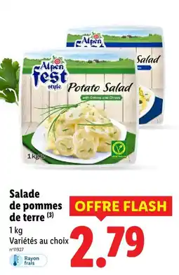 Lidl Alpen fest salade de pommes de terre offre