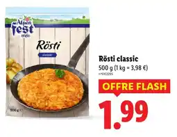 Lidl Alpen fest rösti classic offre