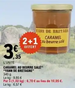 E.Leclerc Yann de bretagne - caramel au beurre salé offre