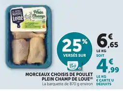 U Express Loue morceaux choisis de poulet plein champ offre