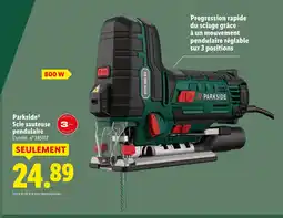 Lidl Parkside scie sauteuse pendulaire offre