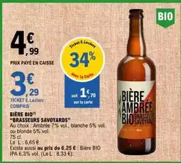 E.Leclerc E.leclerc - bière bio offre