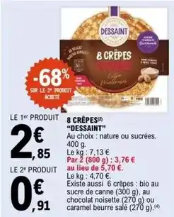 E.Leclerc Dessaint - 8 crepes offre