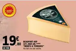 E.Leclerc Beaufort aop 32% mat. gr offre