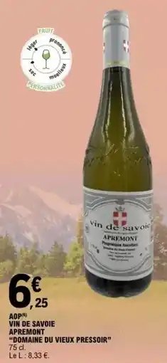 E.Leclerc Aop vini de savoie apremont offre