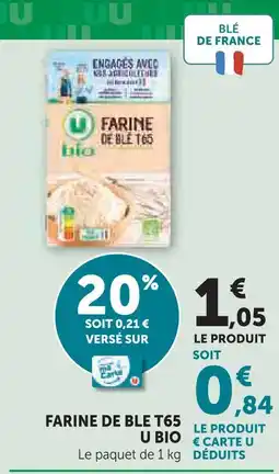 U Express U bio farine de blé t65 offre