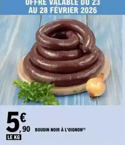E.Leclerc Boudin noir à l'oignon offre