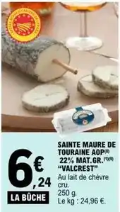 E.Leclerc Valcrest - sainte maure de touraine aop offre