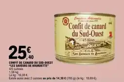 E.Leclerc Canard - confit de du sud-ouest les saveurs de bordette offre