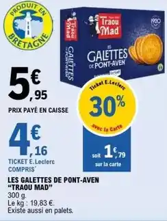 E.Leclerc E.leclerc - les galettes de pont-aven offre