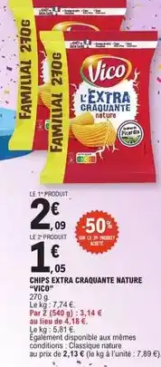E.Leclerc Vico - chips extra craquante nature offre