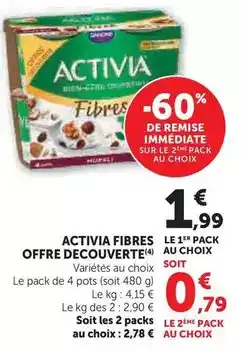 U Express Danone - activia fibres offre decouverte offre