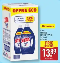 ALDI X-tra lessive liquide offre