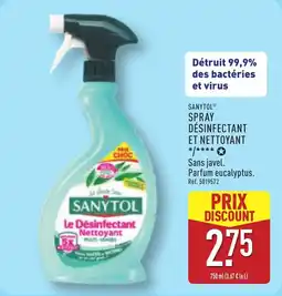ALDI Sanytol spray désinfectant et nettoyant offre